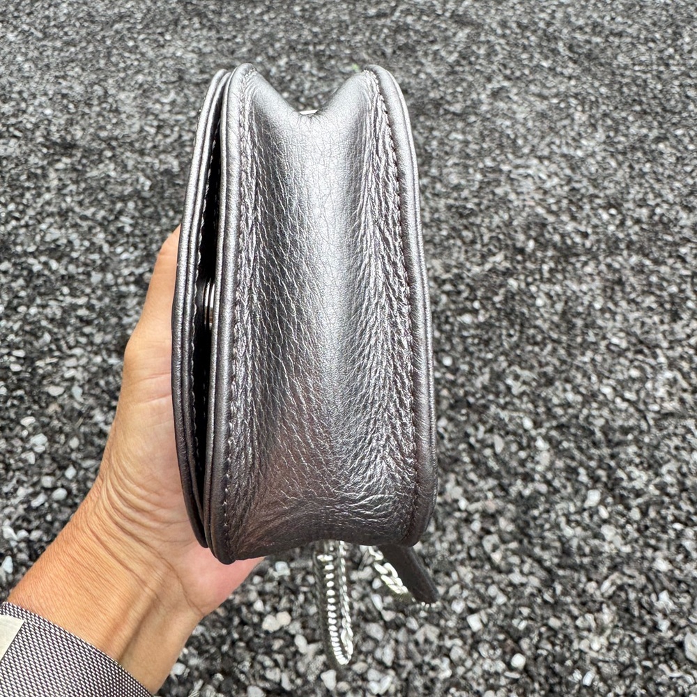 Rebecca Minkoff Metallic Studded Crossbody Bag with Chain Strap - Picture 7 of 10